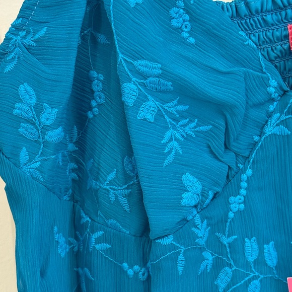 Betsey Johnson Caribbean Sea Mini Loose Shift Dress - Picture 9 of 14